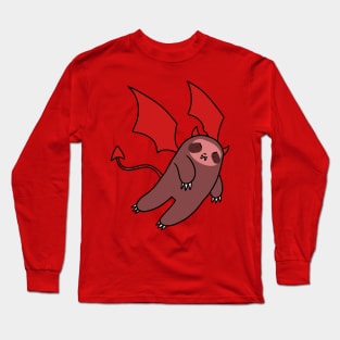 Red Devil Sloth Long Sleeve T-Shirt